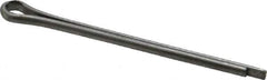 Made in USA - 3/32" Diam x 1-1/2" Long Extended Prong Cotter Pin - Grade 18-8, Uncoated, Stainless Steel - Exact Industrial Supply