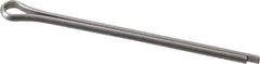 Made in USA - 3/32" Diam x 1-3/4" Long Extended Prong Cotter Pin - Grade 18-8, Uncoated, Stainless Steel - Exact Industrial Supply