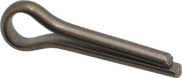 Made in USA - 1/8" Diam x 1/2" Long Extended Prong Cotter Pin - Grade 18-8, Uncoated, Stainless Steel - Exact Industrial Supply