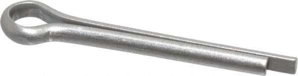 Made in USA - 1/8" Diam x 1" Long Extended Prong Cotter Pin - Grade 18-8, Uncoated, Stainless Steel - Exact Industrial Supply