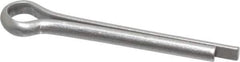 Made in USA - 1/8" Diam x 1" Long Extended Prong Cotter Pin - Grade 18-8, Uncoated, Stainless Steel - Exact Industrial Supply