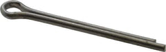 Made in USA - 1/8" Diam x 1-1/2" Long Extended Prong Cotter Pin - Grade 18-8, Uncoated, Stainless Steel - Exact Industrial Supply