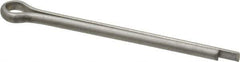 Made in USA - 1/8" Diam x 1-3/4" Long Extended Prong Cotter Pin - Grade 18-8, Uncoated, Stainless Steel - Exact Industrial Supply