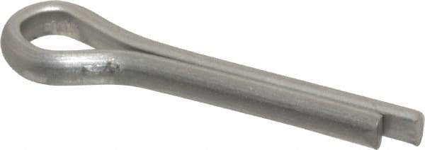 Made in USA - 5/32" Diam x 3/4" Long Extended Prong Cotter Pin - Grade 18-8, Uncoated, Stainless Steel - Exact Industrial Supply
