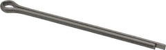 Made in USA - 5/32" Diam x 3" Long Extended Prong Cotter Pin - Grade 18-8, Uncoated, Stainless Steel - Exact Industrial Supply