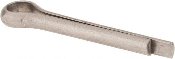 Made in USA - 1/4" Diam x 1-1/2" Long Extended Prong Cotter Pin - Grade 18-8, Uncoated, Stainless Steel - Exact Industrial Supply