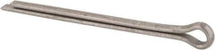 Made in USA - 1/4" Diam x 4" Long Extended Prong Cotter Pin - Grade 18-8, Uncoated, Stainless Steel - Exact Industrial Supply