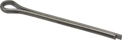 Made in USA - 5/16" Diam x 4" Long Extended Prong Cotter Pin - Grade 18-8, Uncoated, Stainless Steel - Exact Industrial Supply