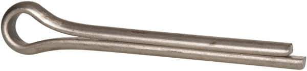 Made in USA - 3/8" Diam x 3" Long Extended Prong Cotter Pin - Grade 18-8, Uncoated, Stainless Steel - Exact Industrial Supply