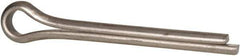 Made in USA - 3/8" Diam x 3" Long Extended Prong Cotter Pin - Grade 18-8, Uncoated, Stainless Steel - Exact Industrial Supply