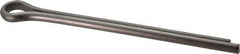 Made in USA - 3/8" Diam x 5" Long Extended Prong Cotter Pin - Grade 18-8, Uncoated, Stainless Steel - Exact Industrial Supply