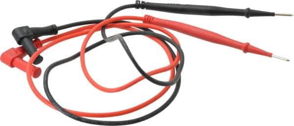 Ideal - Black/Red Electrical Test Equipment Leads - Use with Vol-Con Elite Voltage & Continuity Testers - Exact Industrial Supply