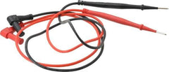 Ideal - Black/Red Electrical Test Equipment Leads - Use with Vol-Con Elite Voltage & Continuity Testers - Exact Industrial Supply