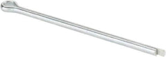 Made in USA - 3/32" Diam x 2" Long Extended Prong Cotter Pin - Grade 2, Zinc-Plated, Steel - Exact Industrial Supply