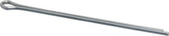 Made in USA - 3/32" Diam x 2-1/2" Long Extended Prong Cotter Pin - Grade 2, Zinc-Plated, Steel - Exact Industrial Supply