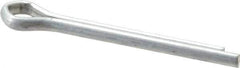 Made in USA - 3/16" Diam x 1-3/4" Long Extended Prong Cotter Pin - Grade 2, Zinc-Plated, Steel - Exact Industrial Supply