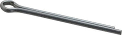 Made in USA - 3/16" Diam x 2-1/2" Long Extended Prong Cotter Pin - Grade 2, Zinc-Plated, Steel - Exact Industrial Supply