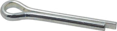 Made in USA - 5/16" Diam x 2" Long Extended Prong Cotter Pin - Grade 2, Zinc-Plated, Steel - Exact Industrial Supply