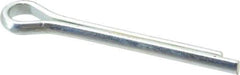 Made in USA - 5/16" Diam x 2-1/2" Long Extended Prong Cotter Pin - Grade 2, Zinc-Plated, Steel - Exact Industrial Supply