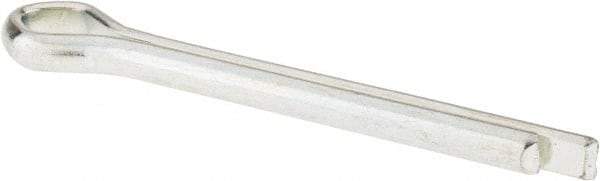 Made in USA - 3/8" Diam x 3" Long Extended Prong Cotter Pin - Grade 2, Zinc-Plated, Steel - Exact Industrial Supply