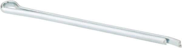 Made in USA - 3/32" Diam x 2" Long Hammerlock Cotter Pin - Grade 2, Zinc-Plated, Steel - Exact Industrial Supply