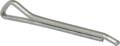 Made in USA - 1/8" Diam x 1-1/4" Long Hammerlock Cotter Pin - Grade 2, Zinc-Plated, Steel - Exact Industrial Supply