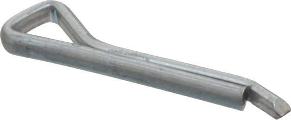 Made in USA - 5/32" Diam x 1" Long Hammerlock Cotter Pin - Grade 2, Zinc-Plated, Steel - Exact Industrial Supply
