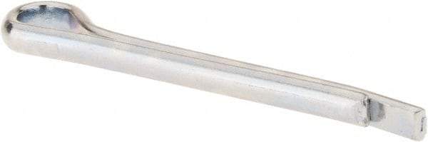 Made in USA - 5/32" Diam x 1-1/2" Long Hammerlock Cotter Pin - Grade 2, Zinc-Plated, Steel - Exact Industrial Supply