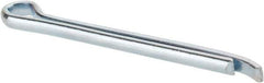Made in USA - 5/32" Diam x 2" Long Hammerlock Cotter Pin - Grade 2, Zinc-Plated, Steel - Exact Industrial Supply