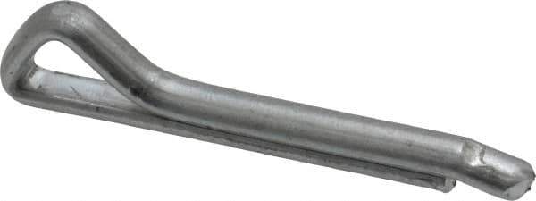 Made in USA - 3/16" Diam x 1-1/4" Long Hammerlock Cotter Pin - Grade 2, Zinc-Plated, Steel - Exact Industrial Supply