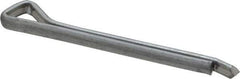 Made in USA - 3/16" Diam x 2" Long Hammerlock Cotter Pin - Grade 2, Zinc-Plated, Steel - Exact Industrial Supply