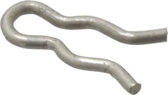 Made in USA - 5/64" Groove, 5/16" Long, Stainless Steel Hair Pin Clip - 0.029" Clip Diam, 1/8" Shaft Diam, Grade 18-8 - Exact Industrial Supply