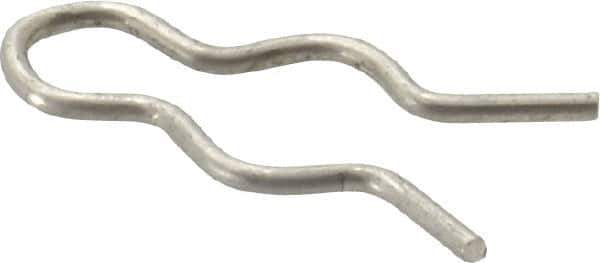 Made in USA - 5/16" Groove, 31/32" Long, Stainless Steel Hair Pin Clip - 0.052" Clip Diam, 3/8" Shaft Diam, Grade 18-8 - Exact Industrial Supply
