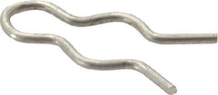 Made in USA - 5/16" Groove, 31/32" Long, Stainless Steel Hair Pin Clip - 0.052" Clip Diam, 3/8" Shaft Diam, Grade 18-8 - Exact Industrial Supply