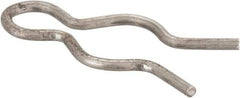 Made in USA - 3/8" Groove, 1-1/8" Long, Stainless Steel Hair Pin Clip - 0.055" Clip Diam, 7/16" Shaft Diam, Grade 18-8 - Exact Industrial Supply