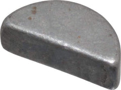 Made in USA - #403 Standard Woodruff Key - 3/8" Long x 1/8" Wide, Steel - Exact Industrial Supply