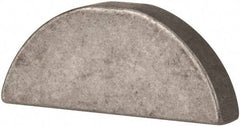 Made in USA - #811 Standard Woodruff Key - 1-3/8" Long x 1/4" Wide, Steel - Exact Industrial Supply