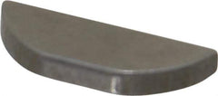 Made in USA - #204 Standard Woodruff Key - 1/2" Long x 1/16" Wide, Alloy Steel - Exact Industrial Supply
