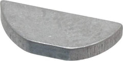 Made in USA - #305 Standard Woodruff Key - 5/8" Long x 3/32" Wide, Alloy Steel - Exact Industrial Supply