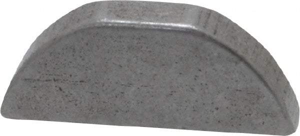 Made in USA - #405 Standard Woodruff Key - 5/8" Long x 1/8" Wide, Alloy Steel - Exact Industrial Supply