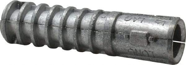 Powers Fasteners - 3/4" Diam, 3/4" Drill, Lag Shield Concrete Anchor - Zamac Alloy, Zinc-Plated Finish, Flat Head - Exact Industrial Supply