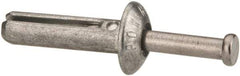Powers Fasteners - 1/4" Diam, 1/4" Drill, 1" OAL, 7/8" Min Embedment Hammer Drive Concrete Anchor - Stainless Steel (Drive Pin)/Zamac Alloy (Body), Zinc-Plated Finish, Mushroom Head - Exact Industrial Supply