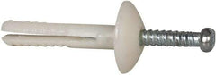 Powers Fasteners - 3/16" Diam, 3/16" Drill, 1" OAL, 5/8" Min Embedment Hammer Drive Concrete Anchor - Nylon (Body)/Steel (Drive Pin), Zinc-Plated Finish, Mushroom Head - Exact Industrial Supply