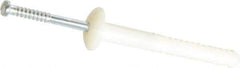 Powers Fasteners - 1/4" Diam, 1/4" Drill, 2" OAL, 1-1/2" Min Embedment Hammer Drive Concrete Anchor - Nylon (Body)/Steel (Drive Pin), Zinc-Plated Finish, Mushroom Head - Exact Industrial Supply