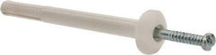 Powers Fasteners - 1/4" Diam, 1/4" Drill, 3" OAL, 2-1/4" Min Embedment Hammer Drive Concrete Anchor - Nylon (Body)/Steel (Drive Pin), Zinc-Plated Finish, Mushroom Head - Exact Industrial Supply
