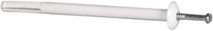 Powers Fasteners - 1/4" Diam, 1/4" Drill, 4" OAL, Hammer Drive Concrete Anchor - Nylon (Body)/Steel (Drive Pin), Zinc-Plated Finish, Mushroom Head - Exact Industrial Supply