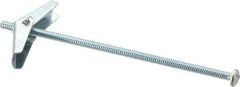 Powers Fasteners - 3/16" Screw, 3/16" Diam, 5" Long, Toggle Bolt Drywall & Hollow Wall Anchor - 1/2" Drill, Zinc Plated, Steel, Grade Zamac 7, Use in Drywall & Wallboard - Exact Industrial Supply