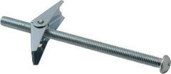 Powers Fasteners - 3/8" Screw, 3/8" Diam, 6" Long, Toggle Bolt Drywall & Hollow Wall Anchor - 7/8" Drill, Zinc Plated, Steel, Grade Zamac 7, Use in Drywall & Wallboard - Exact Industrial Supply