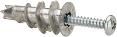 Powers Fasteners - #8 Screw, 1-5/16" Long, 3/8 to 1" Thick, Self Drilling Drywall & Hollow Wall Anchor - Zinc Plated, Use in Wallboard - Exact Industrial Supply