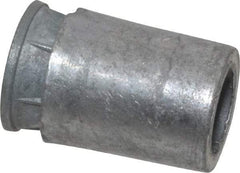 Powers Fasteners - 3/4" Diam, 3/4" Drill, 1" Min Embedment Caulk-In Concrete Anchor - Lead Alloy (Caulking Sleeve)/Zamac Alloy (Cone), Flat Head - Exact Industrial Supply